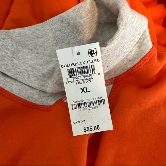 Club Room turtle neck classic sweatshirt in orange Size XL - Picture 4 of 9
